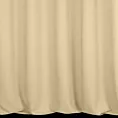 Zasłona szyta na taśmie fala kremowa z miękkiej tkaniny o welurowej strukturze
