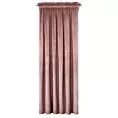 Zasłona ciemnoróżowa z tkaniny welwetowej 135x300 cm taśma ROSA Design 91 Eurofirany