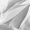 Firana szyta na taśmie fala biała z delikatnej matowej tkaniny typu peru, wykończonej obciążnikiem