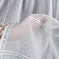 Tkanina firanowa zazdrostka z matowej etaminy zdobiona ażurową aplikacją Eurofirany
