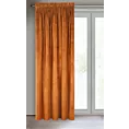 Zasłona ruda z ekskluzywnego matowego welwetu 140x270 cm taśma RIA Diva Line Eurofirany