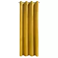 Zasłona musztardowa z tkaniny welwetowej 140x250 cm przelotka ROSA Design 91 Eurofirany