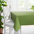 Obrus szyty ENYA zielony z miękkiej półmatowej tkaniny welwetowej