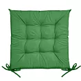 Poduszka na krzesło 40 x 40 x 5 cm wodoodporna zielona z pikowaniem GARDEN Eurofirany
