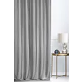 Zasłona szyta na flexach LUXOR szara z eleganckiej lśniącej tkaniny o drobnym splocie