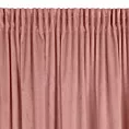 Zasłona ciemnoróżowa z gładkiego welwetu 140x300 cm taśma PIERRE Eurofirany