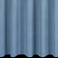 Zasłona szyta na taśmie 5 cm ciemnoniebieska z tkaniny strukturalnej z delikatnym połyskiem