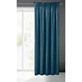 Zasłona ciemnoniebieska z gładkiego welwetu 140x270 taśma SIBEL Pierre Cardin Eurofirany