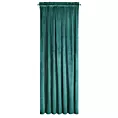 Zasłona ciemnoturkusowa z tkaniny welwetowej 135x300 cm taśma ROSA Design 91 Eurofirany