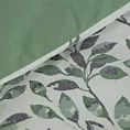 Pościel 220x200 cm z mieszanki włókien kolor biały, zielony zdobiony motywem roślinnym CLARISSA Design 91 Eurofirany