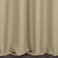 Zasłona szyta na taśmie fala beżowa z tkaniny o naturalnym splocie w stylu eko Italissima