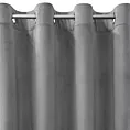 Zasłona srebrna z tkaniny welwetowej 140x250 cm przelotka ROSA Design 91 Eurofirany