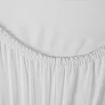 Prześcieradło jersey z gumką 90x200 cm z bawełny kolor biały 140 g/m2 Eurofirany
