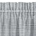 Dekoracja okienna szara w poprzeczne prążki z efektem deszczyku, półprzezroczysta 140x300 cm taśma ARIA Eurofirany