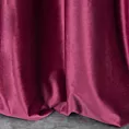 Zasłona szyta na taśmie 5 cm ITALIA bordowa z tkaniny welwetowej o delikatnym połysku
