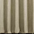 Zasłona szyta na taśmie 5 cm jasnobrązowa z tkaniny o naturalnym splocie z efektem melanżu