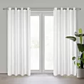 Zasłona biała z tkaniny szenilowej 135x250 przelotka ALETA Eurofirany