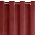 Zasłona bordowa z matowego welwetu z upinaczem 140x270 cm przelotka CARMEN Eurofirany