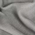 Poszewka szyta srebrna z miękkiej tkaniny z naturalnym splotem