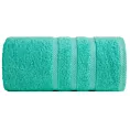 Ręcznik kąpielowy 100x150 cm bawełniany kolor miętowy z ozdobną bordiurą 500 g/m2 MILO Eurofirany