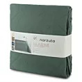 Narzuta zielona 220x240 cm z geometrycznym wzorem wykonana techniką hot press ALARA 6 DESIGN 91 Eurofirany