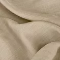 Poszewka szyta ciemnobeżowa z miękkiej tkaniny o naturalnym splocie w stylu ekologicznym