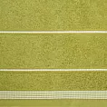 Ręcznik kąpielowy 50x90 cm bawełniany kolor oliwkowy ze stębnowaną bordiurą 500 g/m2 MIRA Eurofirany
