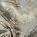 Obrus szyty AMARELL stalowy z marmurkowym wzorem przetykanym błyszczącą nicią