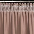 Zasłona pudrowo różowa z matowego welwetu 140x270 taśma AIR Diva Line Eurofirany