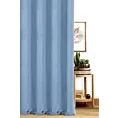Zasłona szyta na taśmie 8 cm jasnoniebieska z miękkiej tkaniny o welurowej strukturze