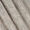 Zasłona beżowa w stylu eko o luźnym płóciennym splocie 140x270 cm taśma RUBI Eurofirany