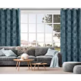 Zasłona granatowa z tkaniny szenilowej 135x250 przelotka ALETA Eurofirany