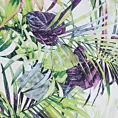 Pościel 160x200 cm z mikrofibry kolor jasnozielony, biały zdobiona botanicznym wzorem ROMMY Design 91