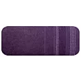 Ręcznik kąpielowy 70x140 cm bawełniany kolor fioletowy z ozdobnym stębnowaniem 500 g/m2 POLA Eurofirany