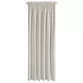 Zasłona naturalna z dodatkiem lnu i efektem deszczyku 140x300 cm taśma JUDYTA Eurofirany
