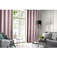 Zasłona welwetowa pudrowy róż 140 x 270 cm taśma - ROSA - Design 91 Eurofirany