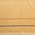 Ręcznik kąpielowy 50x90 cm bawełniany kolor jasnopomarańczowy z kontrastującymi paseczkami 500 g/m2 SUZI Eurofirany