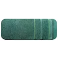 Ręcznik kąpielowy 50x90 cm bawełniany kolor butelkowy zielony z ozdobnym stębnowaniem 500 g/m2 POLA Eurofirany