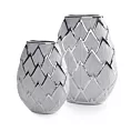 Wazon dekoracyjny SAELA z lśniącym designerskim wzorem Eurofirany