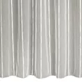 Firana szyta na taśmie fala kremowa z tkaniny w pionowe pasy i efektem deszczyku, wykończona obciążnikiem