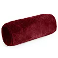 Poduszka wałek 15x45 cm bordowy z miękkiej futrzanej tkaniny  NINA Eurofirany