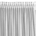 Firana biała z tkaniny aden z pięcioma falbanami 140x270 cm taśma CHARLOTTE 3 Eurofirany