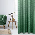 Zasłona zielona wytłaczana z tkaniny welwetowej 140x250 cm przelotka ELIEN Design 91 Eurofirany