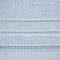 Ręcznik kąpielowy 50x90 cm bawełniany kolor niebieski z ozdobnym stębnowaniem 500 g/m2 POLA Eurofirany