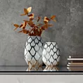 Wazon dekoracyjny SAELA z lśniącym designerskim wzorem Eurofirany