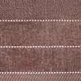 Ręcznik kąpielwoy 50x90 cm bawełniany kolor ciemnoróżowy z welurową bordiurą 500 g/m2 ELZA Eurofirany