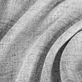 Zasłona szyta na taśmie fala popielato srebrna tkanina o naturalnym splocie z delikatnym połyskiem