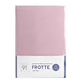 Prześcieradło frotte z gumką 180x200 cm z bawełny kolor pudrowy róż 170 g/m2 Design 91 Eurofirany
