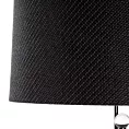 Lampa stołowa do pokoju czarna ISLA zdobiona kryształkami Eurofirany