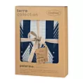 Pościel 160x200 cm bawełniana kolor biały, granatowy z nowoczesnym wzorem PALERMO 4 Terra Collection Eurofirany